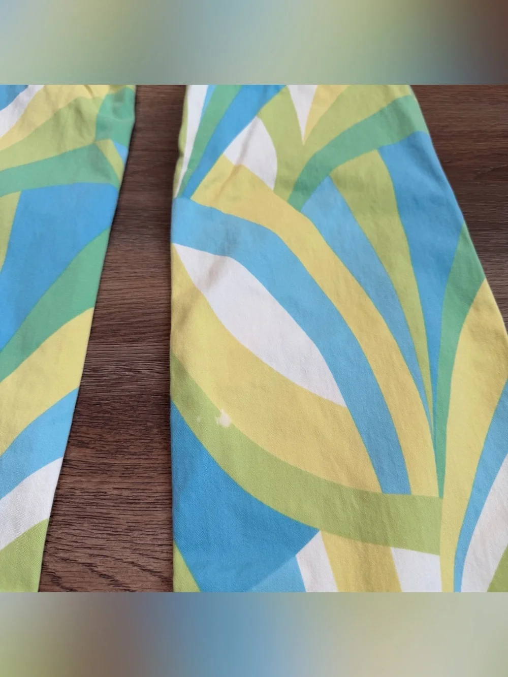 Versace Jeans Couture Vintage Multicolor Swirl Print Flare Trousers Size 28